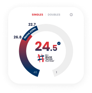 World Tennis Number scale
